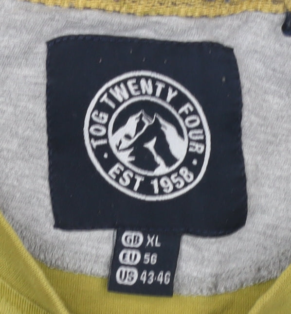 Tog Twenty Four Men's Green XL Logo T-Shirt, Regular Fit