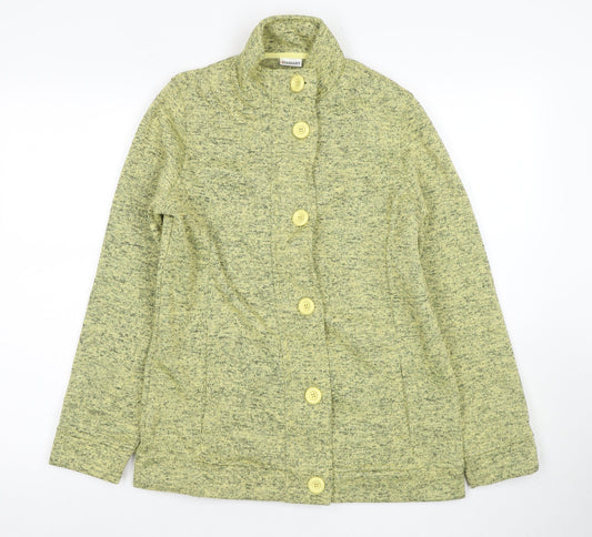 Damart Women's Green Button Knit Jacket S