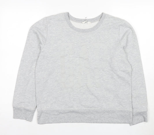 Gap Women's Grey Pullover Sweatshirt M