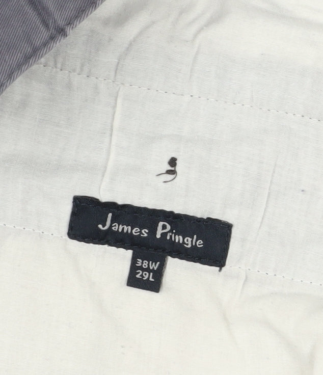 James Pringle Men's Grey Chino Trousers, Size 38