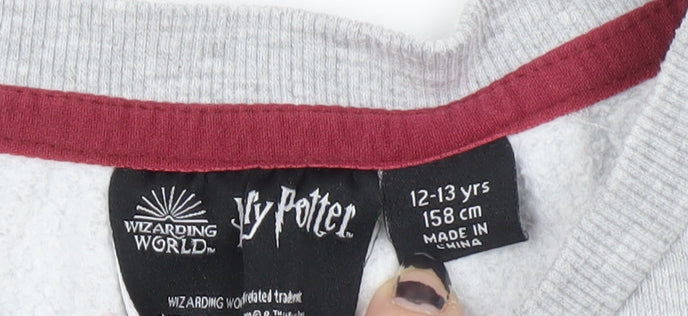 Wizarding World Boys Grey Harry Potter Seeker Sweatshirt 12-13 Yrs