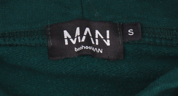 Mens UK Size S boohooMAN Green Pullover Hoodie