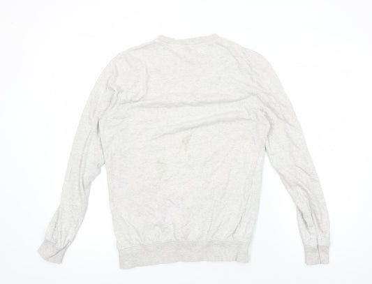 H&M Women's Grey XS Crew Neck Pullover Sweatshirt