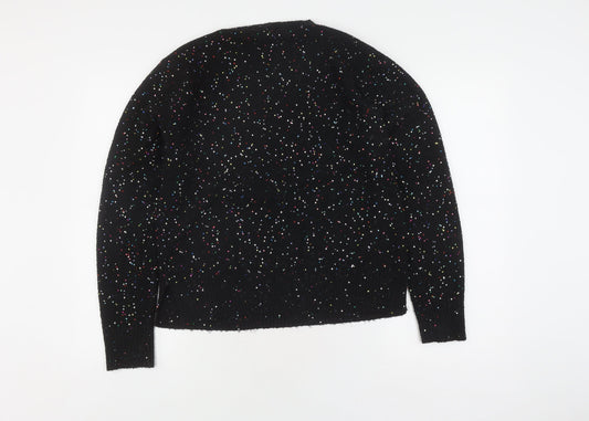 Womens UK Size L Oasis Black Pullover Jumper