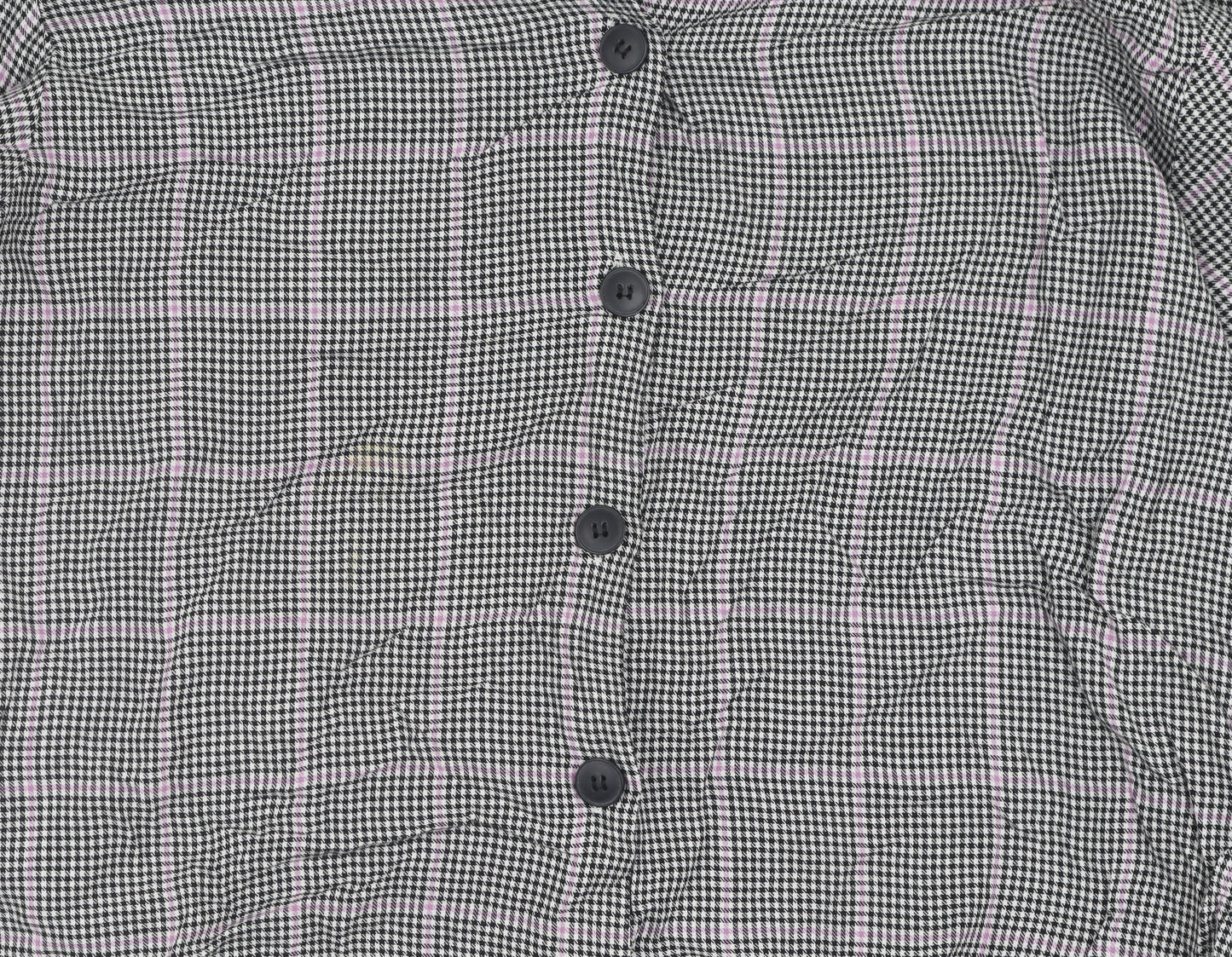 Bershka Women's Multicoloured Check Button-Up Shirt M