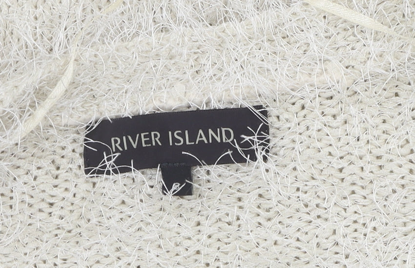 Womens UK Size River Island Ivory Cardigan Jumper