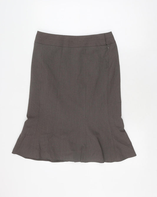 Next Women's Brown Petite Pencil Skirt Size 10