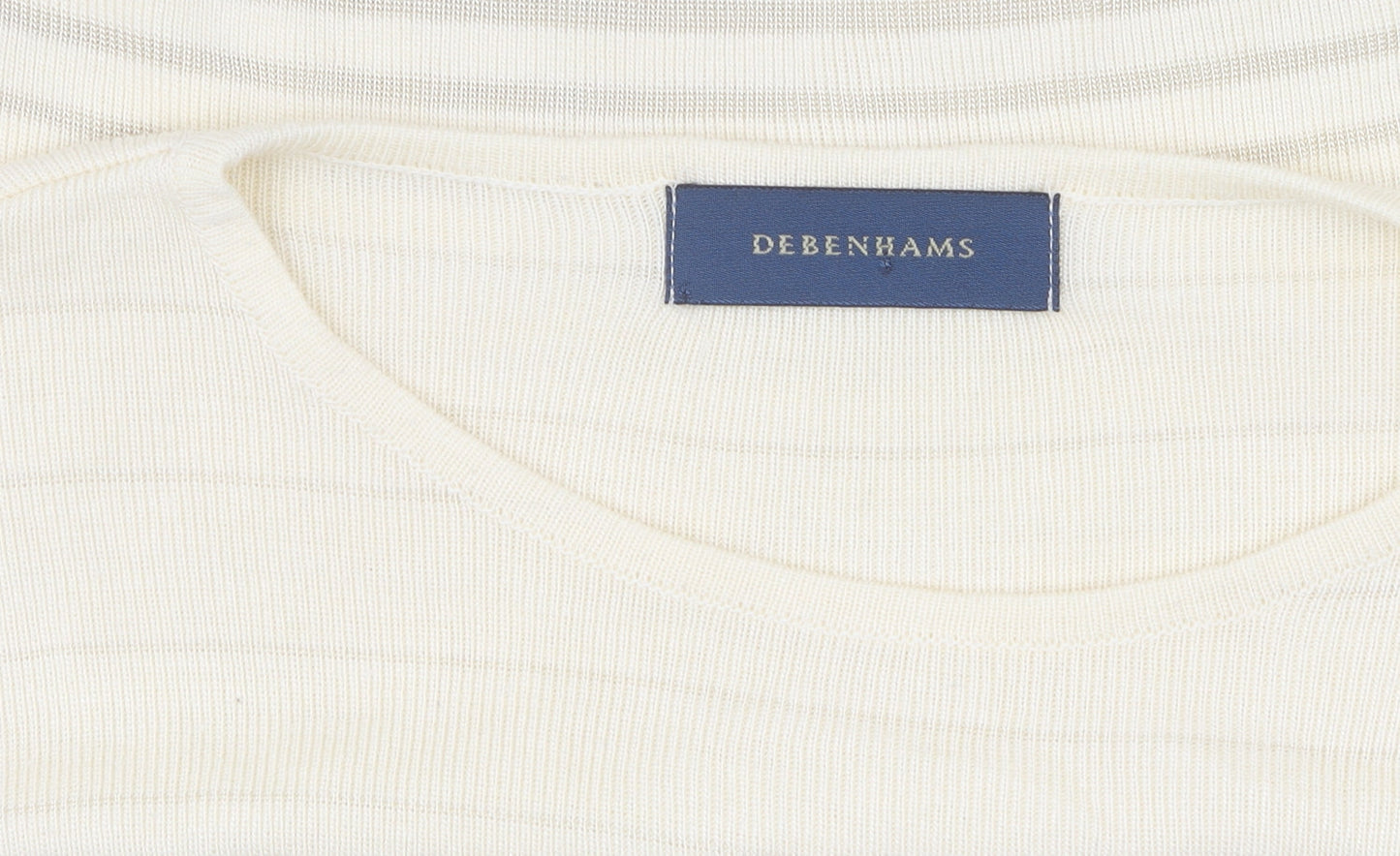 Womens UK Size 14 Debenhams Beige Pullover Jumper