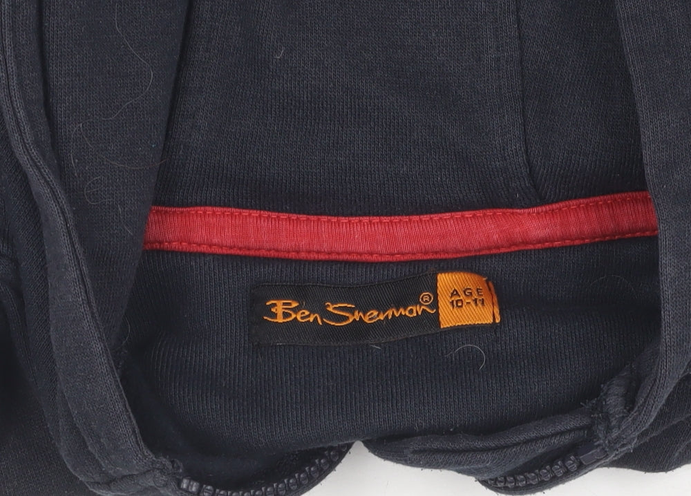 Ben Sherman Boys Blue Full Zip Hoodie 10-11 Years