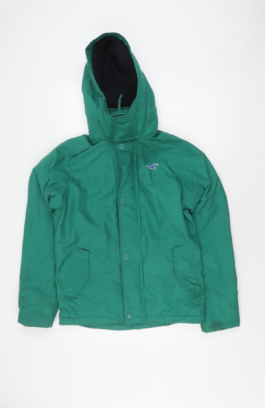 Womens UK Size XS Hollister Green All Weather Basic Jacket