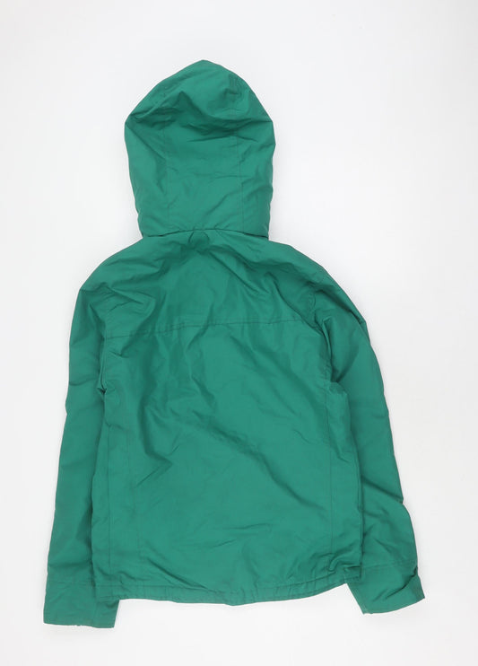 Womens UK Size XS Hollister Green All Weather Basic Jacket