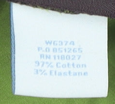 Brand and care label for Boden Women's Brown Floral Pencil Skirt, size 10