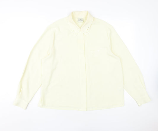 Womens UK Size 14 Eastex Ivory Blouse