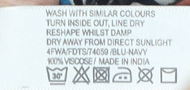 FatFace Women's Floral Wrap Dress, Multicoloured, Size 10