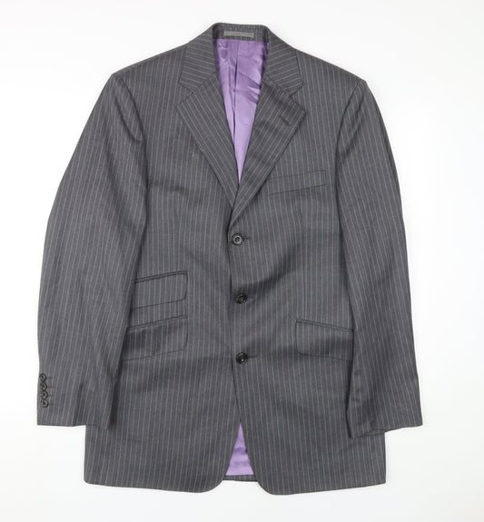 Mens UK Size 38 Aquascutum Regular Grey Suit Jacket