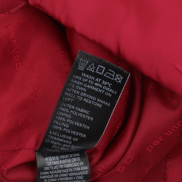 Womens UK Size L Marks and Spencer Red Puffer Jacket