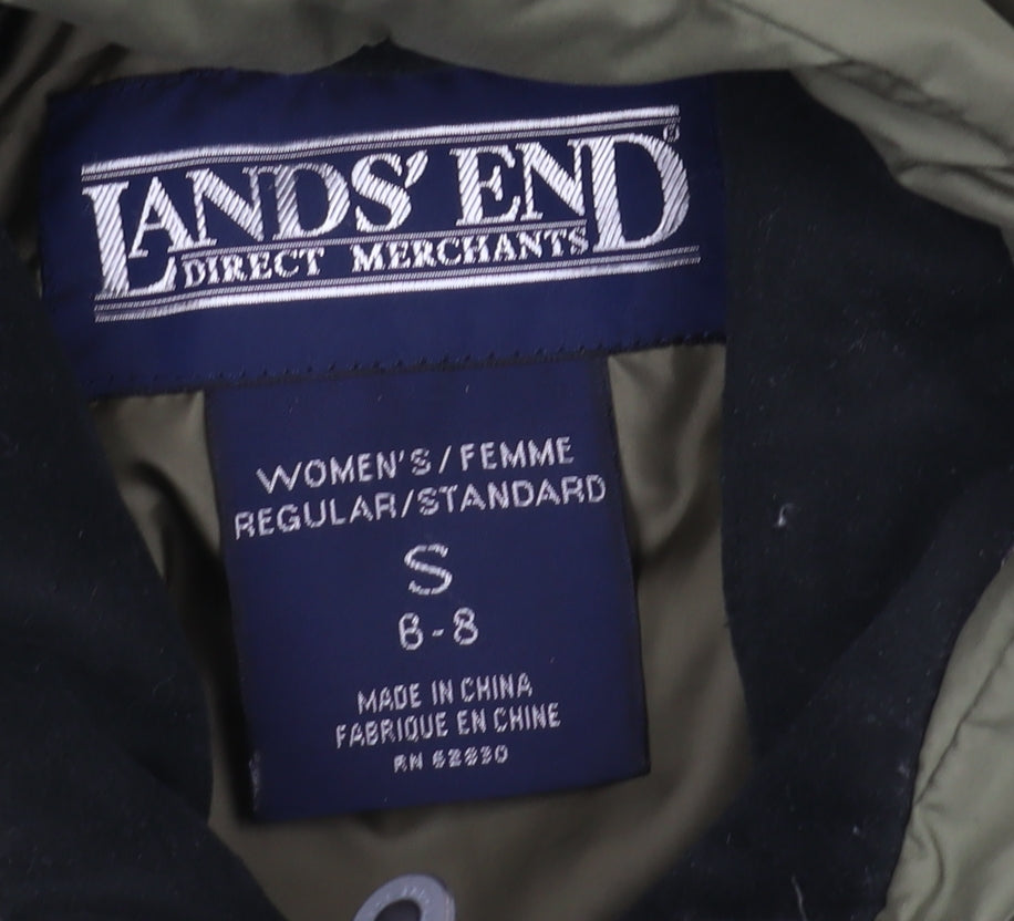 Womens UK Size S Lands' End Green