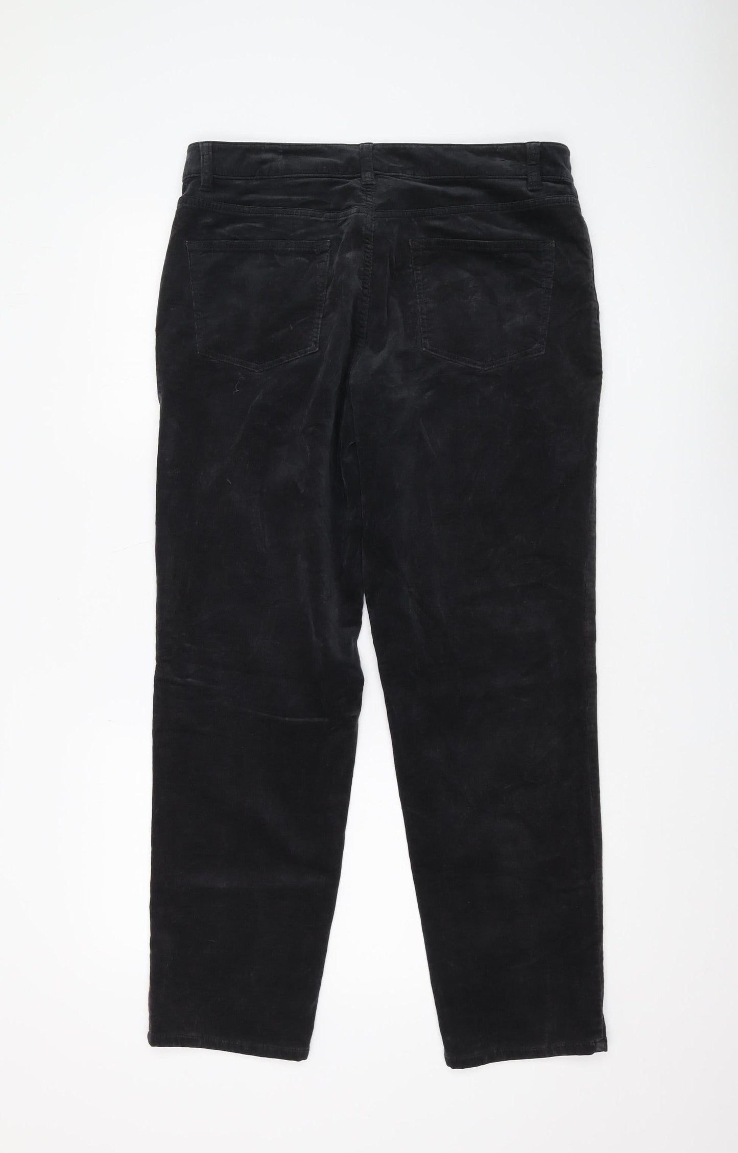 Womens UK Size 10 Talbots Regular Fit Straight Black Trousers