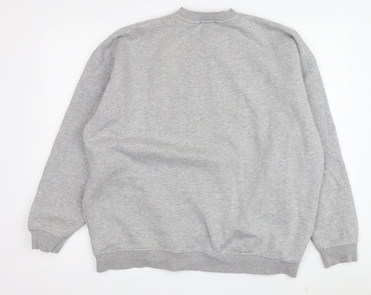 boohoo Grey NYC Crew Neck Sweatshirt Unisex M