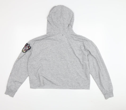 Womens UK Size S Harry Potter Grey Pullover Hoodie