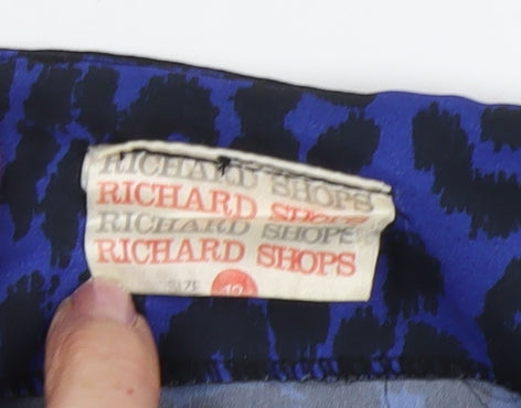 Richard Shops Women's Blue Animal Print Dress, Size 12