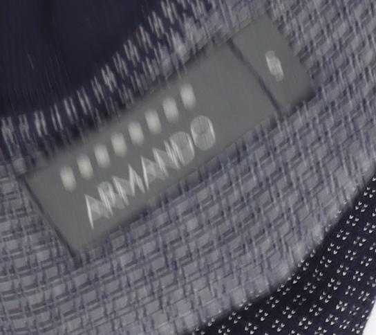 Armando Men's Black Check Polo Shirt Size S