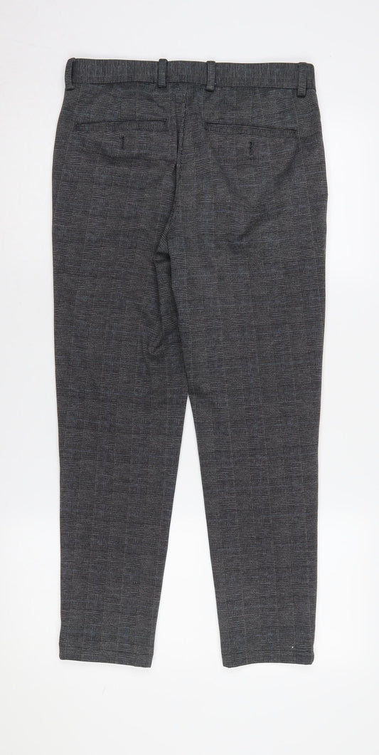 Jack & Jones Men's Grey Slim Chino Trousers M