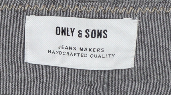 Only & Sons Men's Grey Slim Fit Chino Trousers