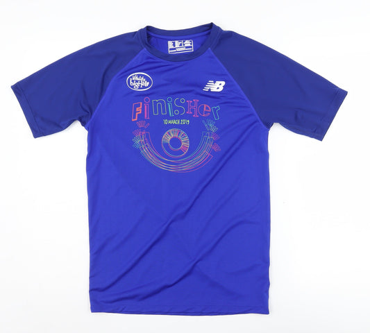 Mens UK Size XS New Balance Blue Running & Jogging T-Shirt