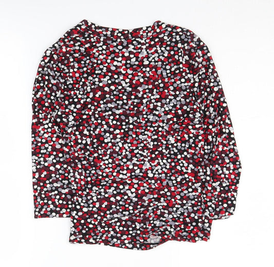 Womens UK Size S CC Multicoloured Wrap Blouse