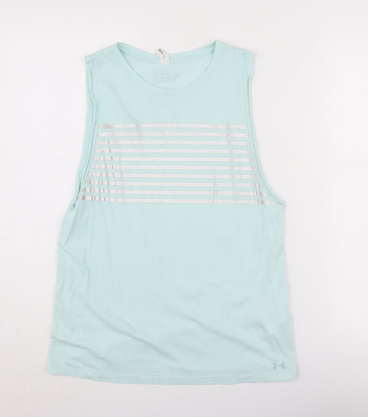 Womens UK Size XS Under armour Blue Gym & Training Running & Jogging Tank