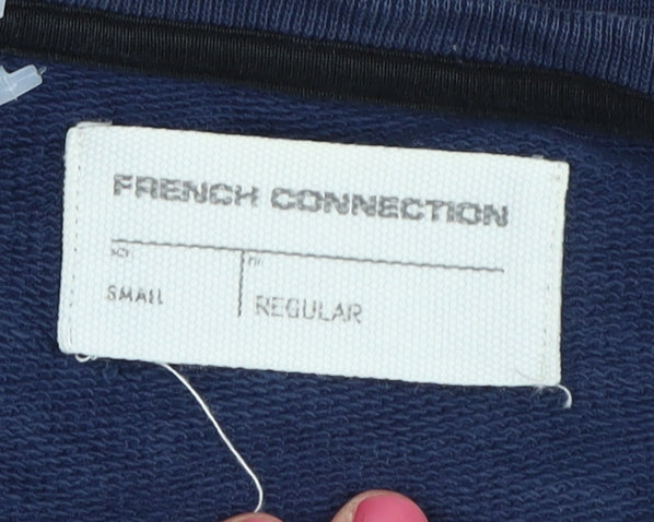 Mens UK Size S French Connection Blue Pullover Sweatshirt