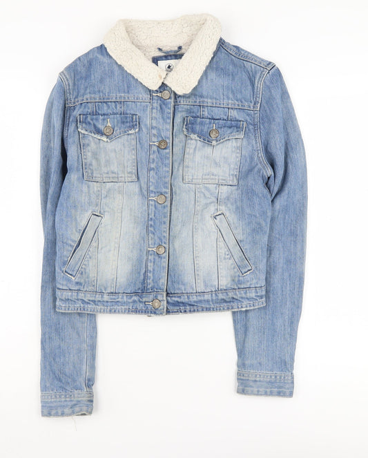 Womens UK Size S SoulCal & Co Blue Basic Jacket