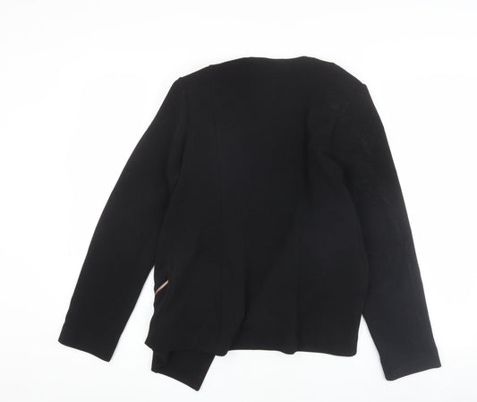 Roman Originals Women Black Regular Blazer Size 12