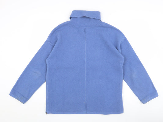 Jigsaw Women's Blue Wool Cowl Neck Pullover Jumper, Size S