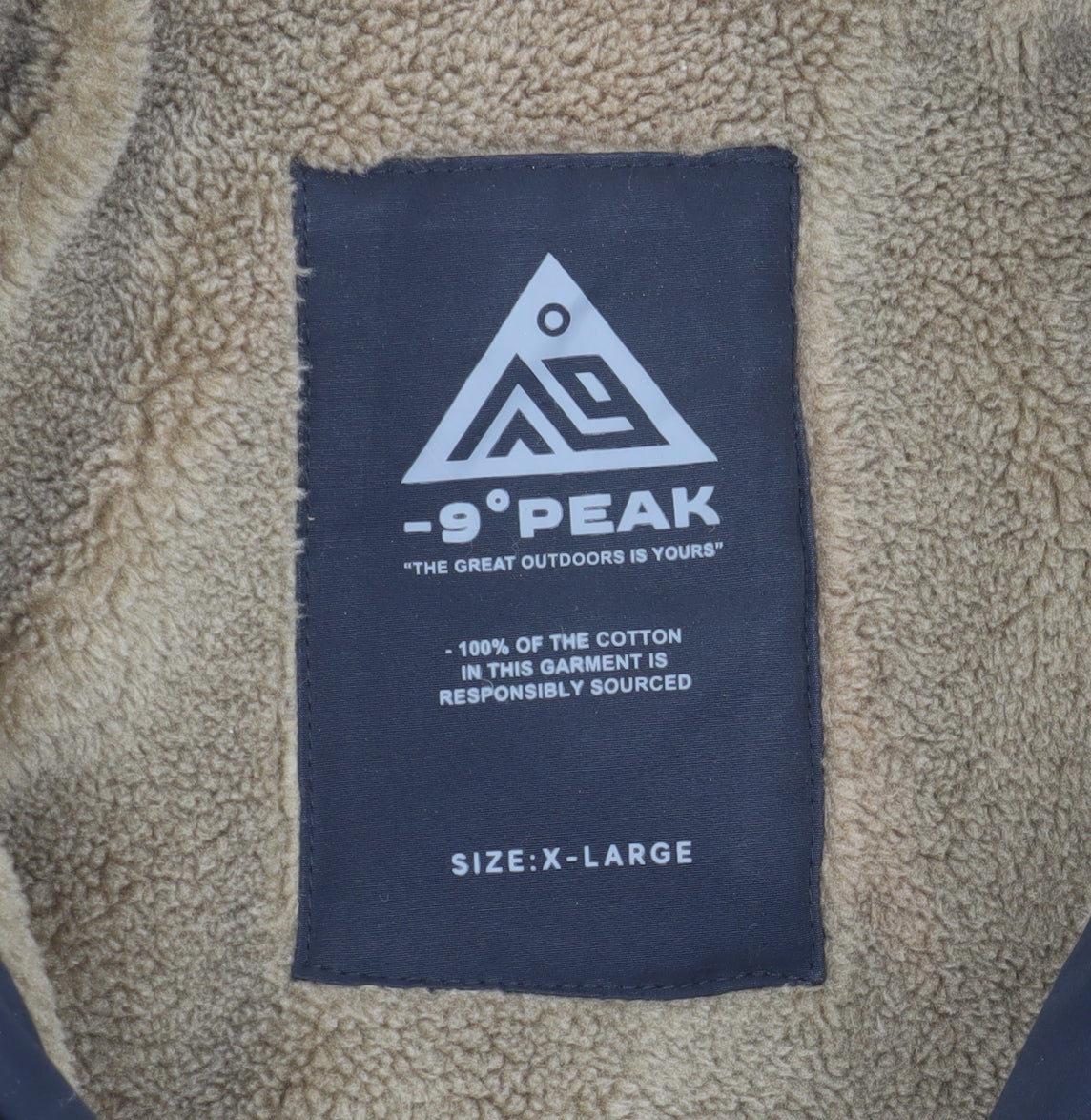 -9° PEAK Men's Black XL Puffer Waistcoat