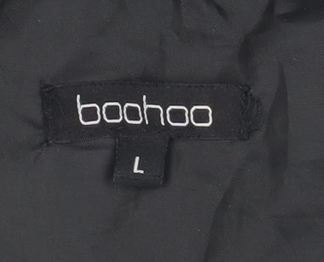 Womens UK Size L Boohoo Black