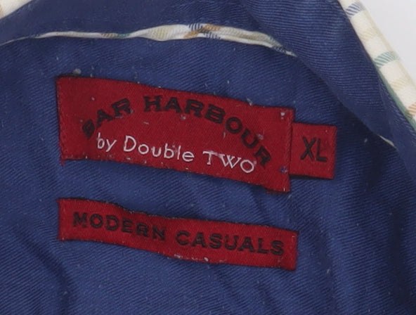 Bar Harbour Men's XL Multicoloured Check Casual Shirt