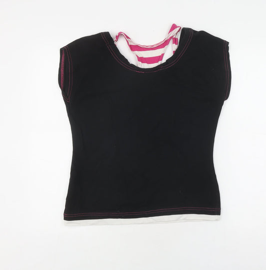 Womens UK Size 14 Everlast Black Basic T-Shirt