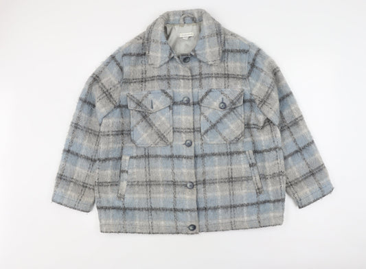 Womens UK Size M Topshop Blue Basic Jacket