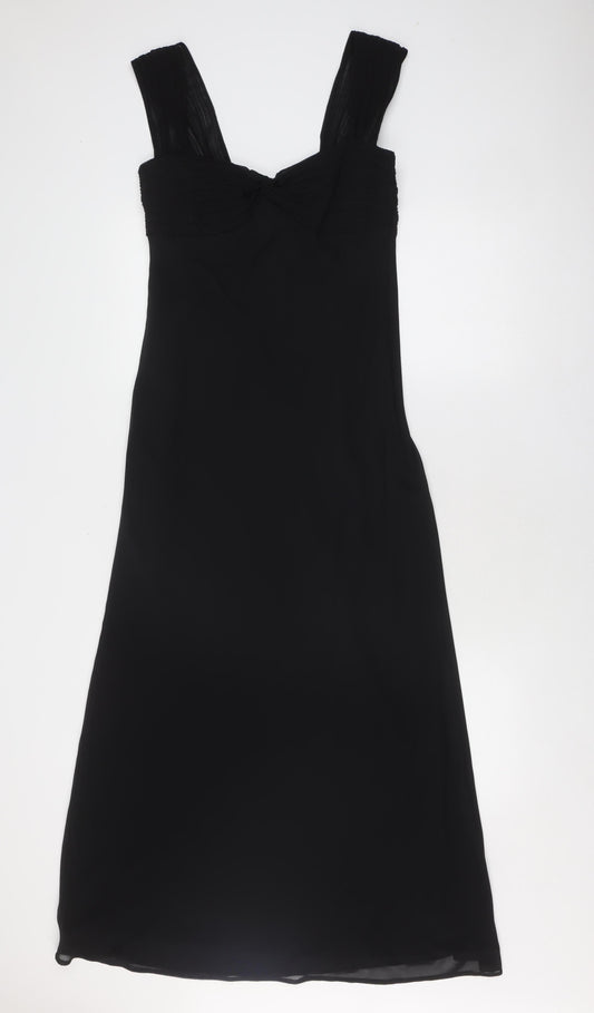 Additional front view of Wallis Women’s Black Dress, size UK 10, Sleeveless