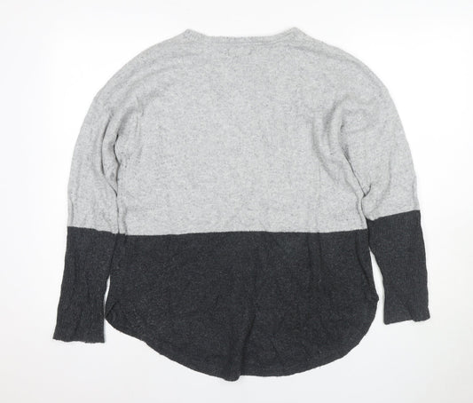 Womens UK Size M Rachel Zoe Grey Pullover Jumper