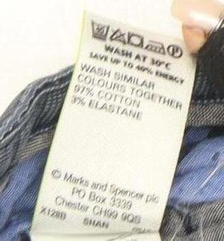 Marks and Spencer Men's Blue Chino Trousers L