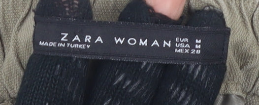 Zara Beige Jogger Trousers Unisex M with Elastic Waist