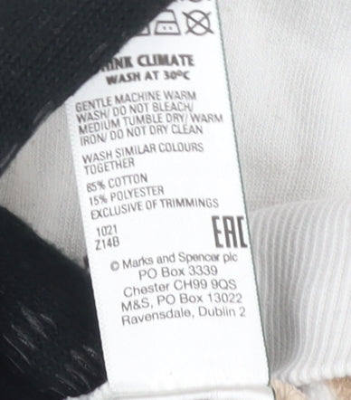 Womens UK Size 16 Marks and Spencer Ivory Pullover Sweatshirt