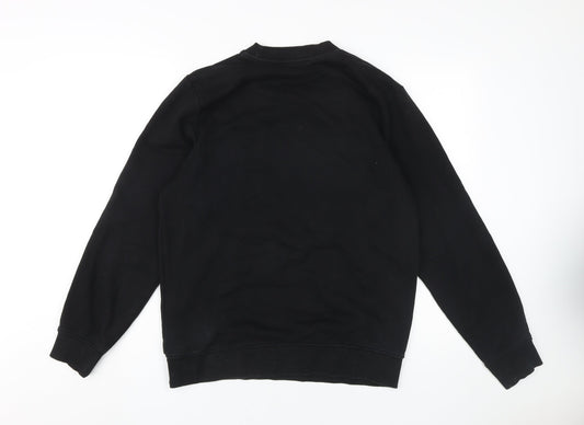 Mens UK Size M JACK & JONES Black Pullover Sweatshirt