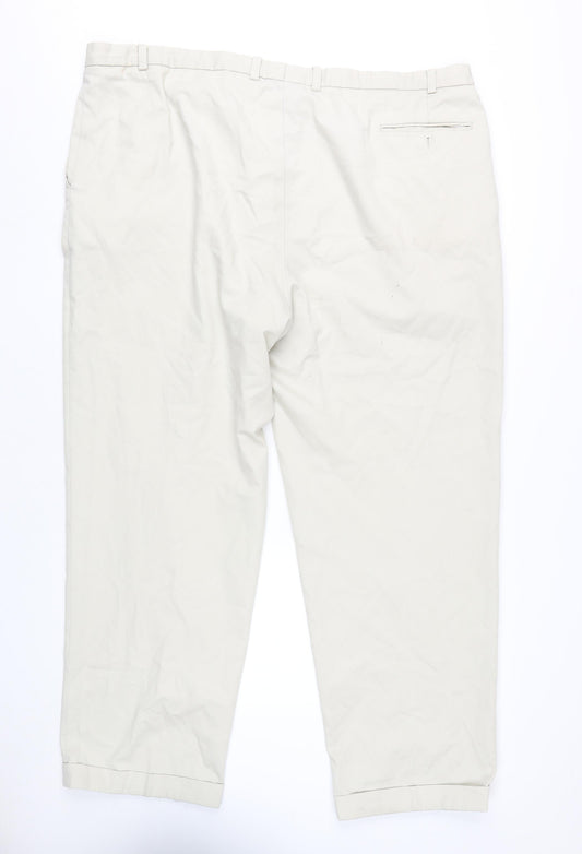 C&A Men's Beige Chino Trousers Size L