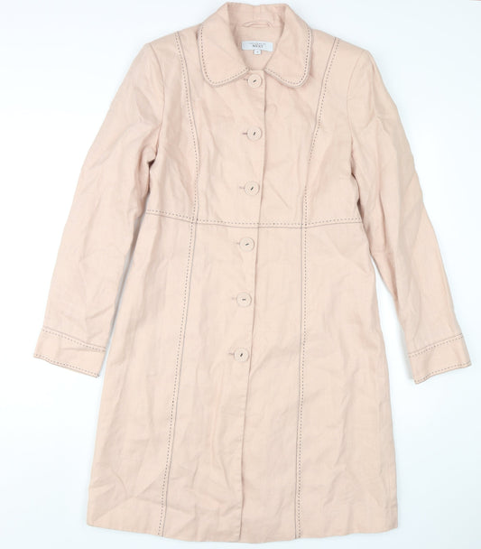 Womens UK Size 12 NEXT Beige Overcoat