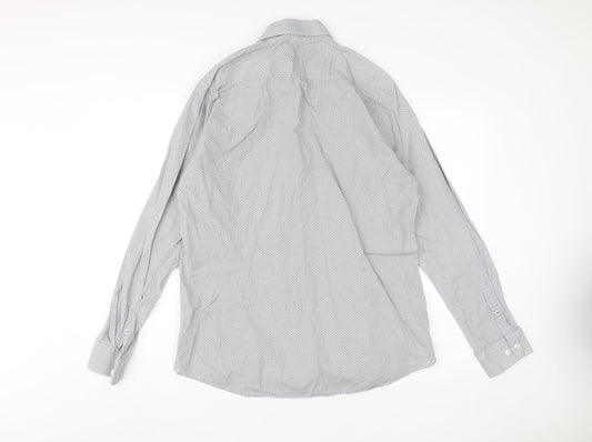 W Collection Men's White Slim Fit Dress Shirt 42