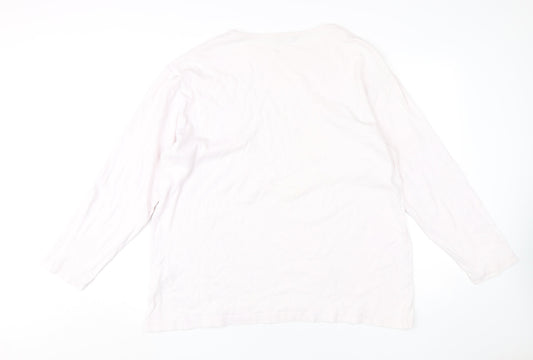 Hawkshead Women's White Basic T-Shirt, L, All Seasons